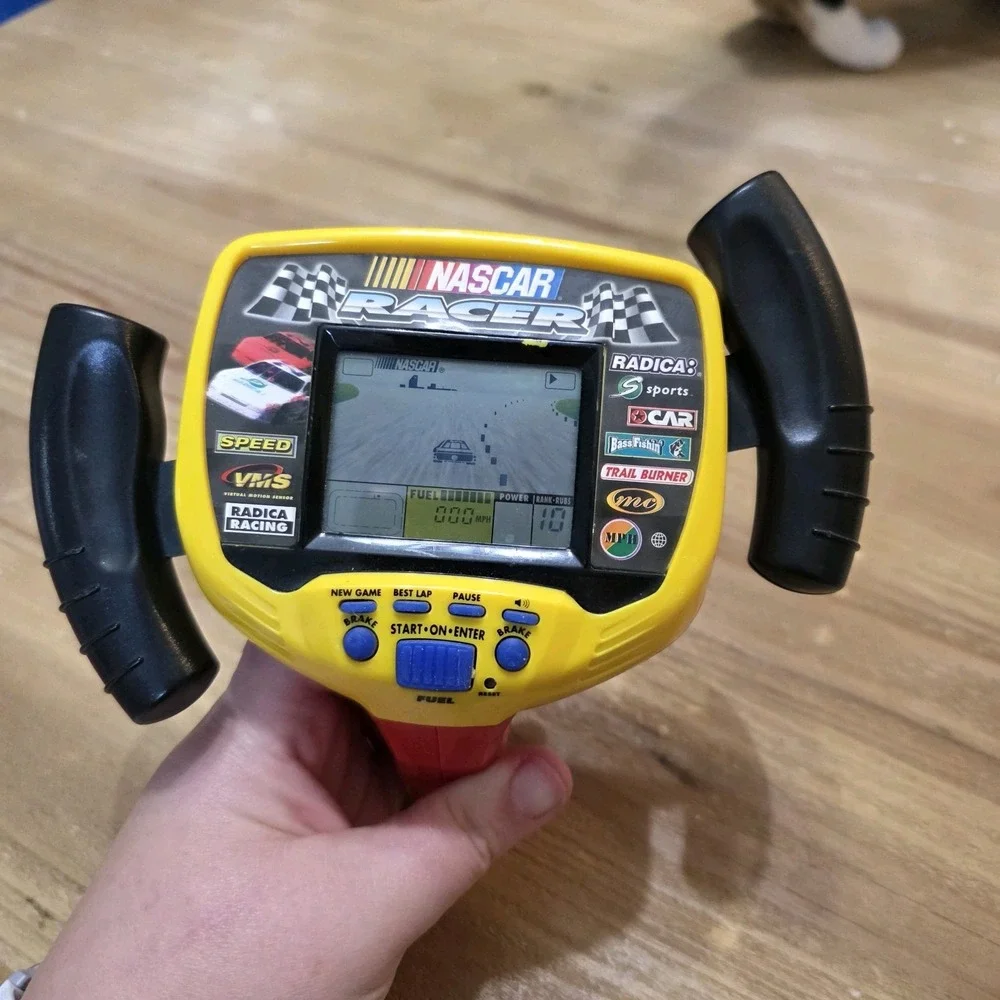 Radica Sports NASCAR‎ Racer Game Electronic Handheld VNTG Tested Model 9802 T-A